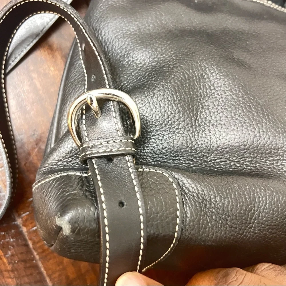 Pristine Condition Dooney and Bourke Pebble Grain Leather Black Backpack